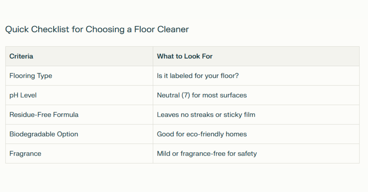 How to Choose the Right Floor Cleaner for Your Home