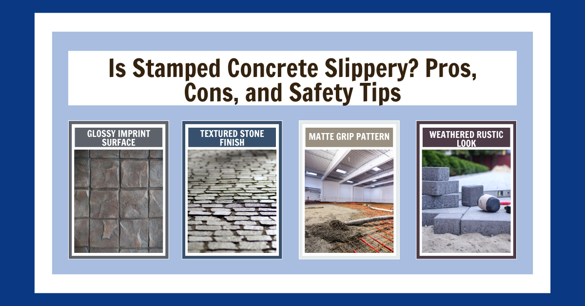 Is Stamped Concrete Slippery? Pros, Cons, and Safety Tips