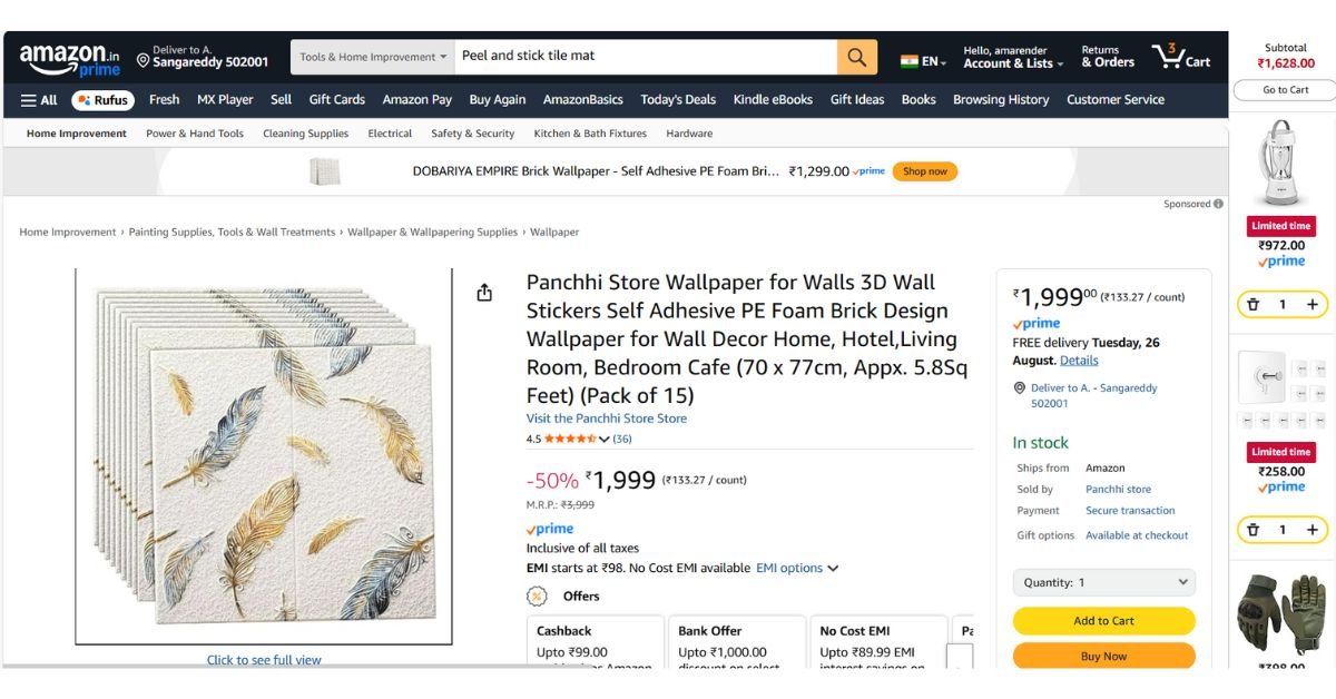 3D PE foam brick wallpaper with self-adhesive backing, waterproof and sound-insulating wall décor for living rooms and bedrooms